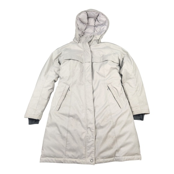 Columbia Women's Heavenly Omni Heat Down Winter Coat Full Length Beige L 1716781 - Picture 1 of 12